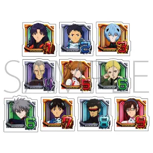 (1BOX=10)(Goods - Acrylic Stand) Evangelion Korotto Normal Pattern, Pachinko Shin Evangelion