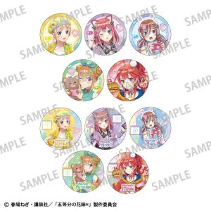 (1BOX=10)(Goods - Badge) The Quintessential Quintuplets Trading Metallic Button Badge/Streamer Role-play (animate Advance Sales)