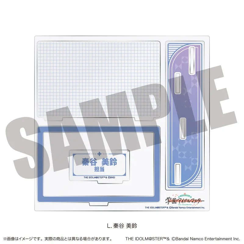 (Goods - Acrylic Stand) Gakuen iDOLM@STER My Business Card Stand L Misuzu Hataya