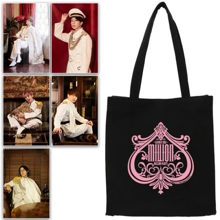 (Goods - Apparel) KINDAN SIRI MILLION PARTY Tote Bag   Random Photo Card (5 Types)