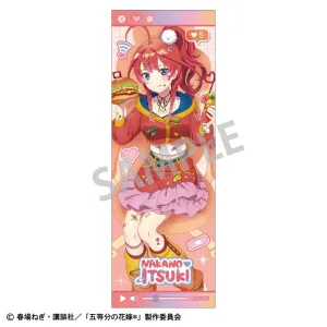 (Goods - Badge) The Quintessential Quintuplets Long Square Button Badge Itsuki Nakano/Streamer Role-play (animate Advance Sales)