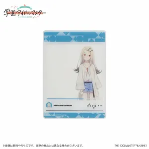(Goods - Card) Gakuen iDOLM@STER Official Clear Card Hiro Shinosawa A