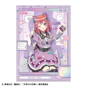 (Goods - Clear File) The Quintessential Quintuplets A4 Single Clear File Nino Nakano/Streamer Role-play (animate Advance Sales)