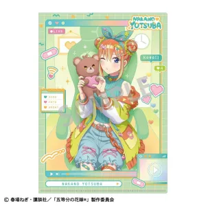 (Goods - Clear File) The Quintessential Quintuplets A4 Single Clear File Yotsuba Nakano/Streamer Role-play (animate Advance Sales)