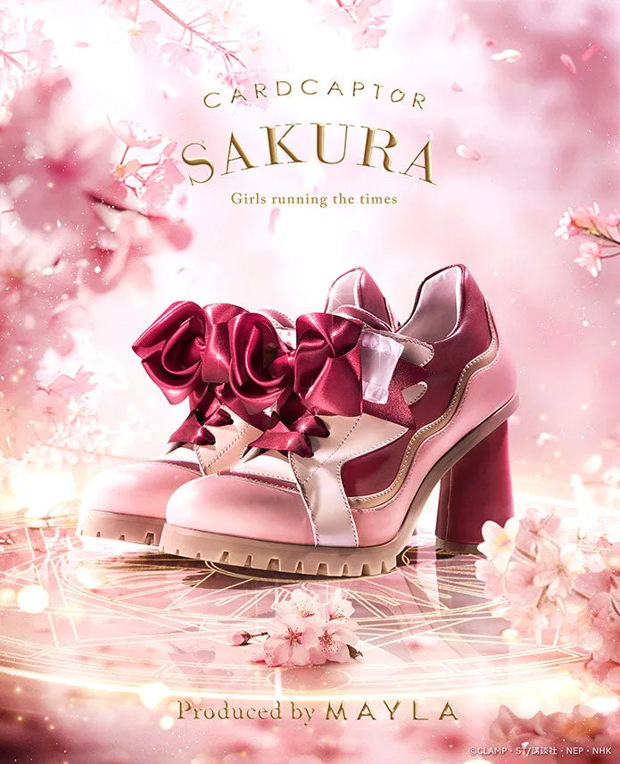 (Goods - Footwear) CARDCAPTOR SAKURA ICONIQUE HEEL SNEAKERS [Ribboned Rose]