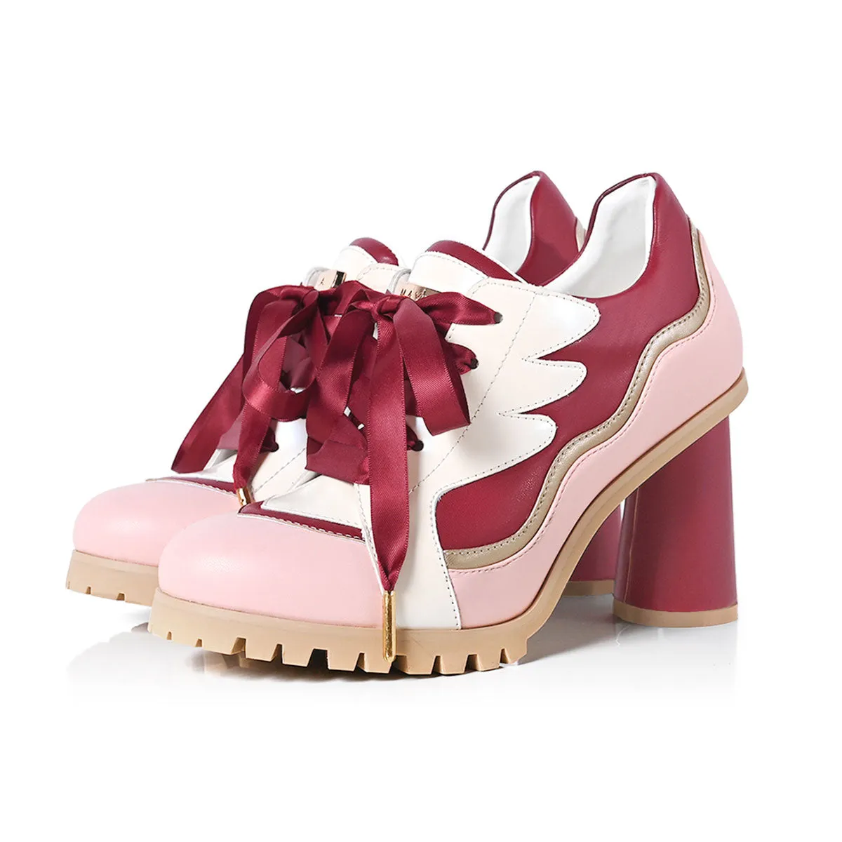 (Goods - Footwear) CARDCAPTOR SAKURA ICONIQUE HEEL SNEAKERS [Ribboned Rose]
