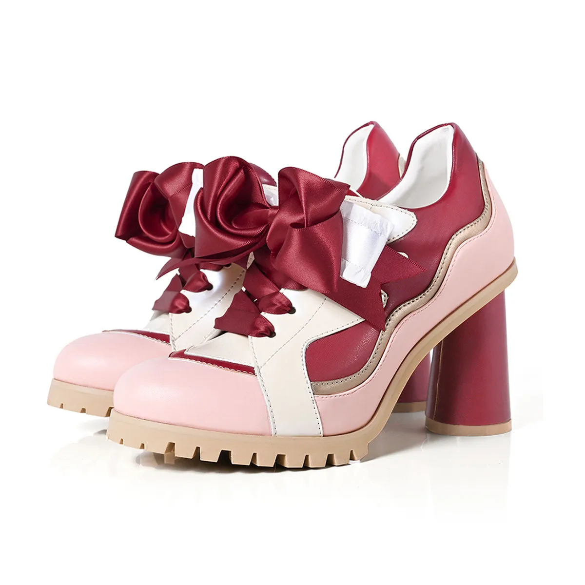 (Goods - Footwear) CARDCAPTOR SAKURA ICONIQUE HEEL SNEAKERS [Ribboned Rose]