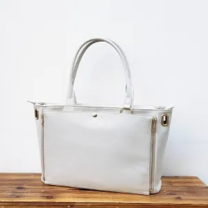 (Goods - Itabag) Non-Character Original Clear Reversible Msize Tote Bag Ivory [REA RARE]