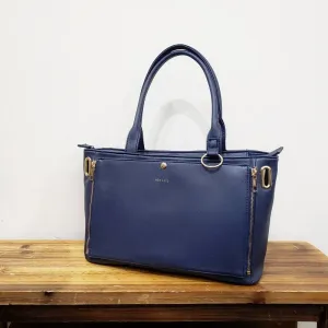 (Goods - Itabag) Non-Character Original Clear Reversible Msize Tote Bag Navy [REA RARE]