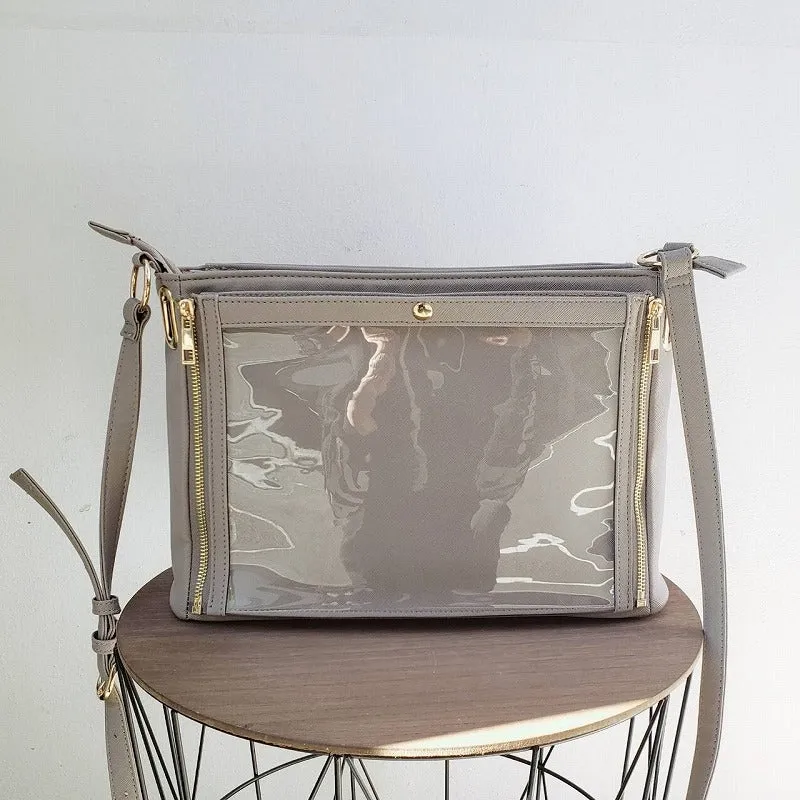 (Goods - Itabag) Non-Character Original Clear Reversible Shoulder Bag Bordeaux [REA RARE]