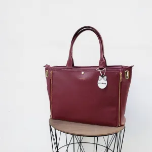 (Goods - Itabag) Non-Character Original Clear Reversible Tote Bag Bordeaux [REA RARE]