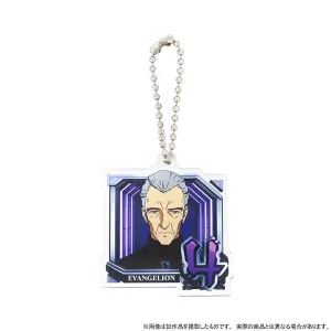 (Goods - Key Chain) Evangelion Acrylic Key Chain Normal Pattern (4. Kozo Fuyutsuki), Pachinko Shin Evangelion