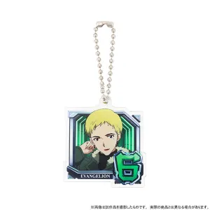 (Goods - Key Chain) Evangelion Acrylic Key Chain Normal Pattern (6. Ritsuko Akagi), Pachinko Shin Evangelion