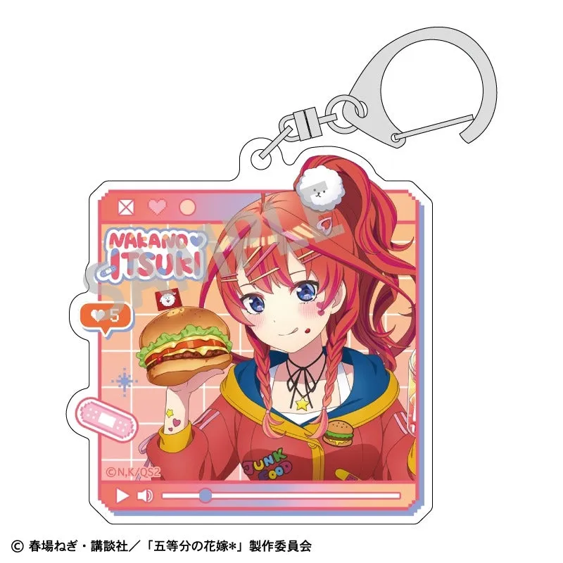 (Goods - Key Chain) The Quintessential Quintuplets Acrylic Key Chain Itsuki Nakano/Streamer Role-play (animate Advance Sales)