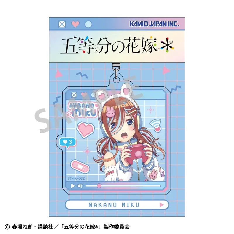 (Goods - Key Chain) The Quintessential Quintuplets Acrylic Key Chain Miku Nakano/Streamer Role-play (animate Advance Sales)