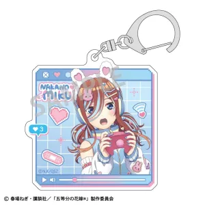(Goods - Key Chain) The Quintessential Quintuplets Acrylic Key Chain Miku Nakano/Streamer Role-play (animate Advance Sales)