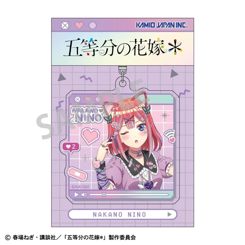 (Goods - Key Chain) The Quintessential Quintuplets Acrylic Key Chain Nino Nakano/Streamer Role-play (animate Advance Sales)