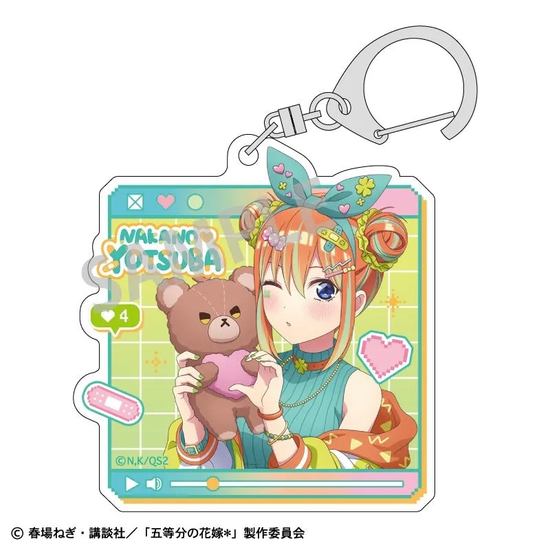 (Goods - Key Chain) The Quintessential Quintuplets Acrylic Key Chain Yotsuba Nakano/Streamer Role-play (animate Advance Sales)