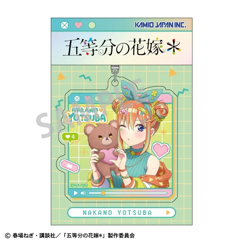 (Goods - Key Chain) The Quintessential Quintuplets Acrylic Key Chain Yotsuba Nakano/Streamer Role-play (animate Advance Sales)