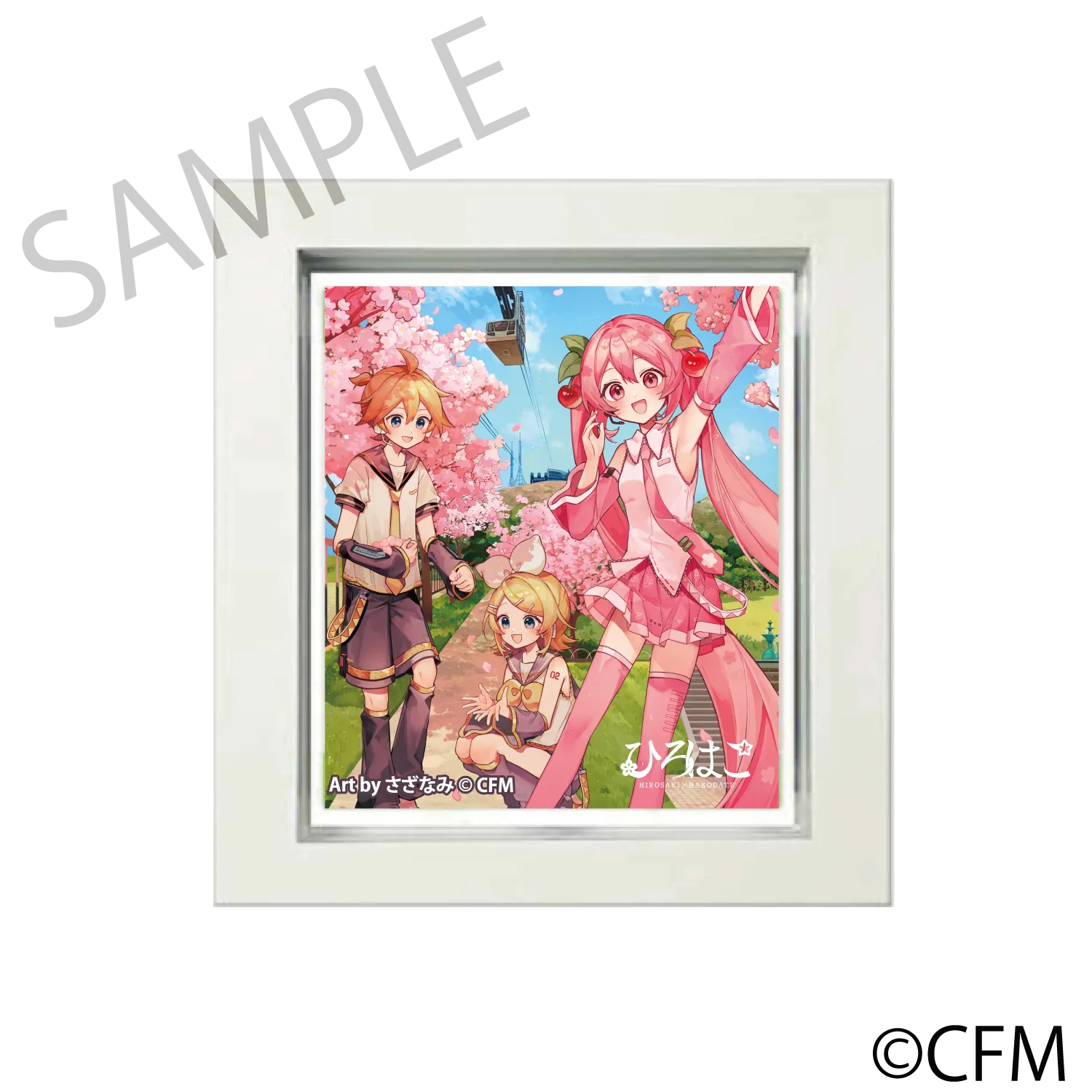 (Goods - Magnet) Sakura Miku  Hirohako Frame Magnet Hakodate 2025 - Art by Sazanami
