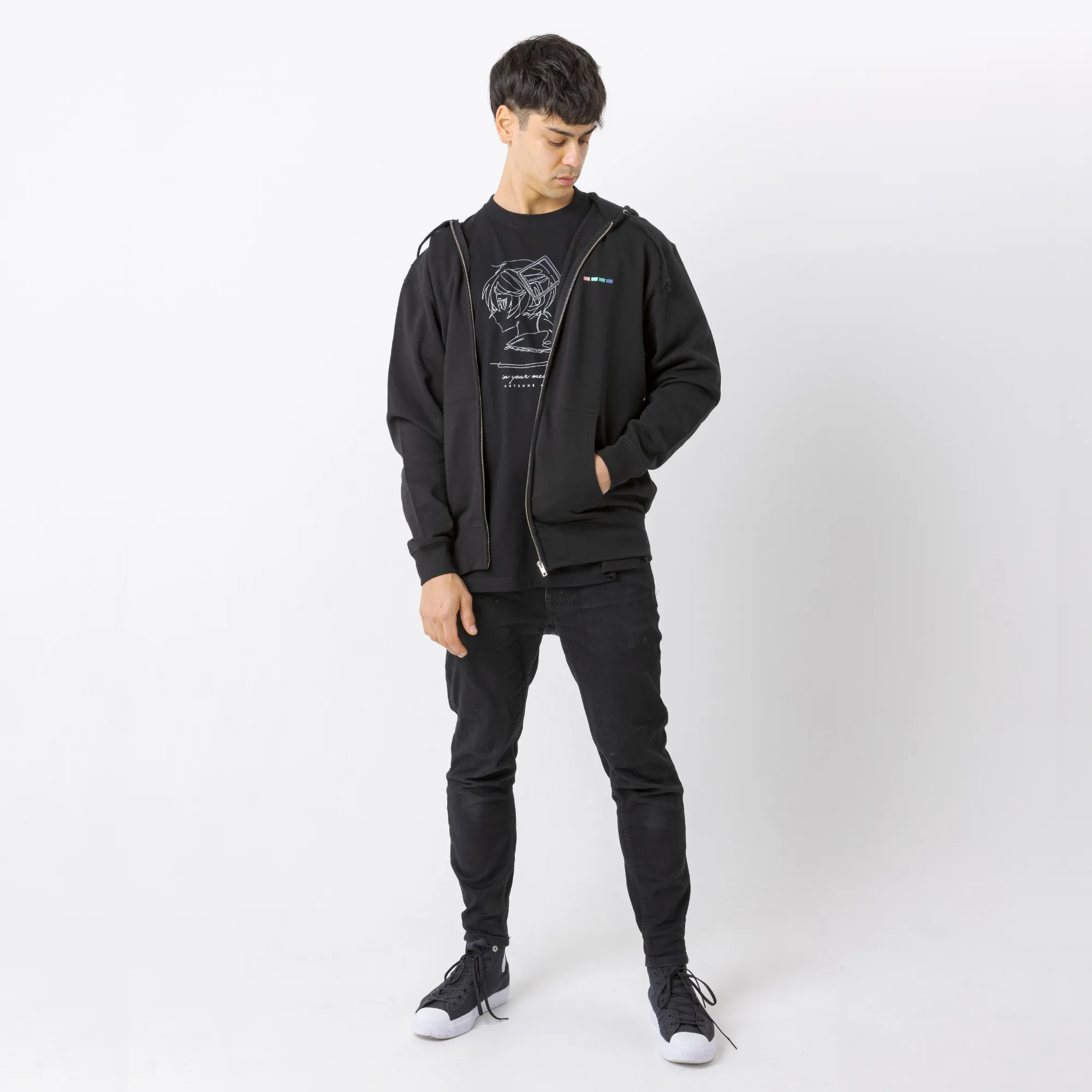 (Goods - Outerwear) Hatsune Miku Zipper Front Hoodie
