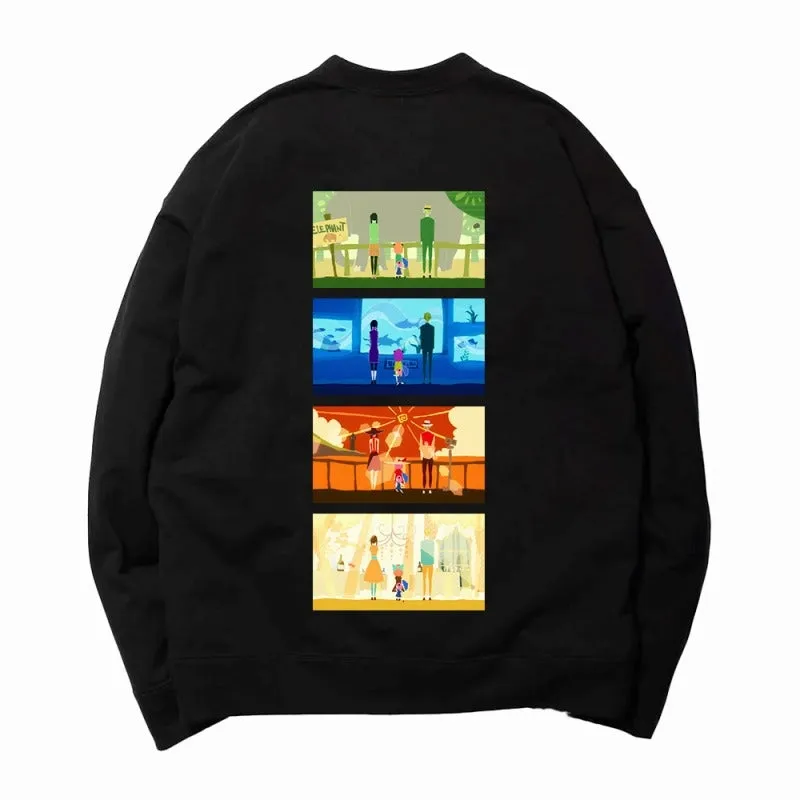(Goods - Outerwear) SPY x FAMILY AMICIS Daily Family Life Sweatshirt Black L Size