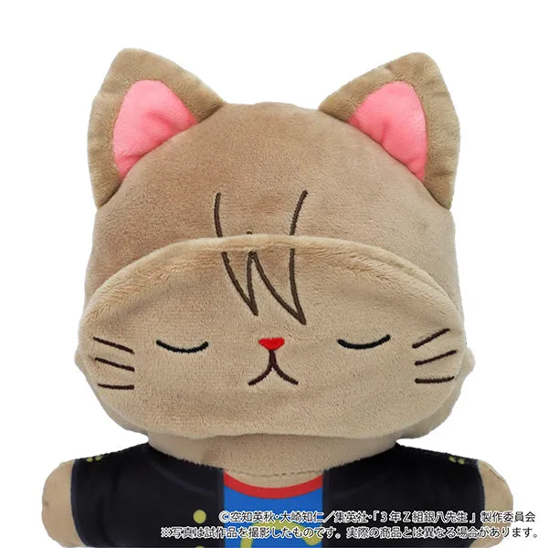 (Goods - Plush) 3-Z GINPACHI SENSEI withCAT Flat Plush With Eye Mask Sougo Okita