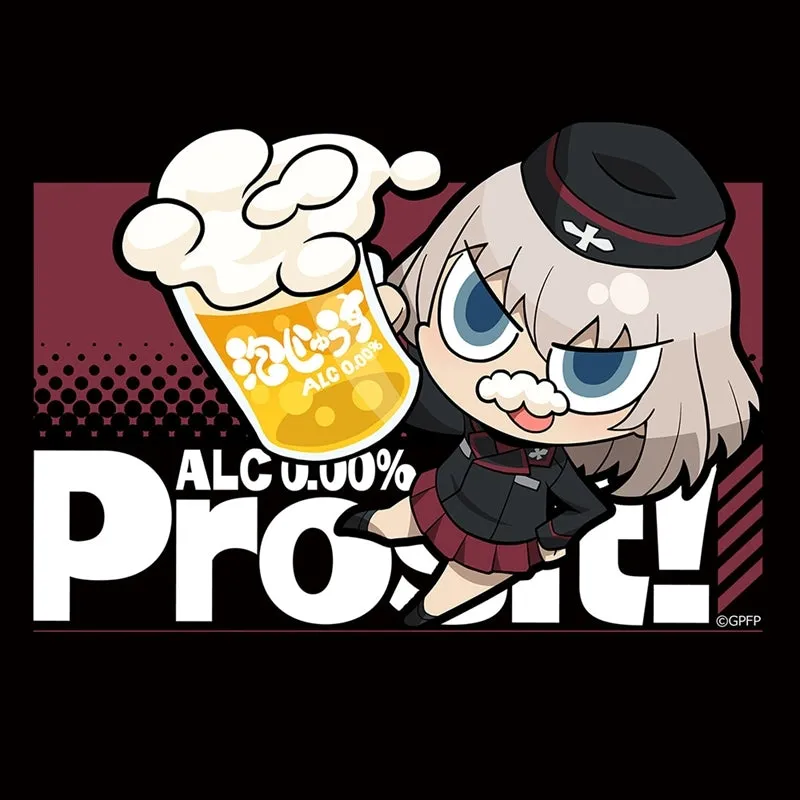 (Goods - Shirt) Girls und Panzer das Finale T-shirt (Erika Itsumi/Cheers) L Size