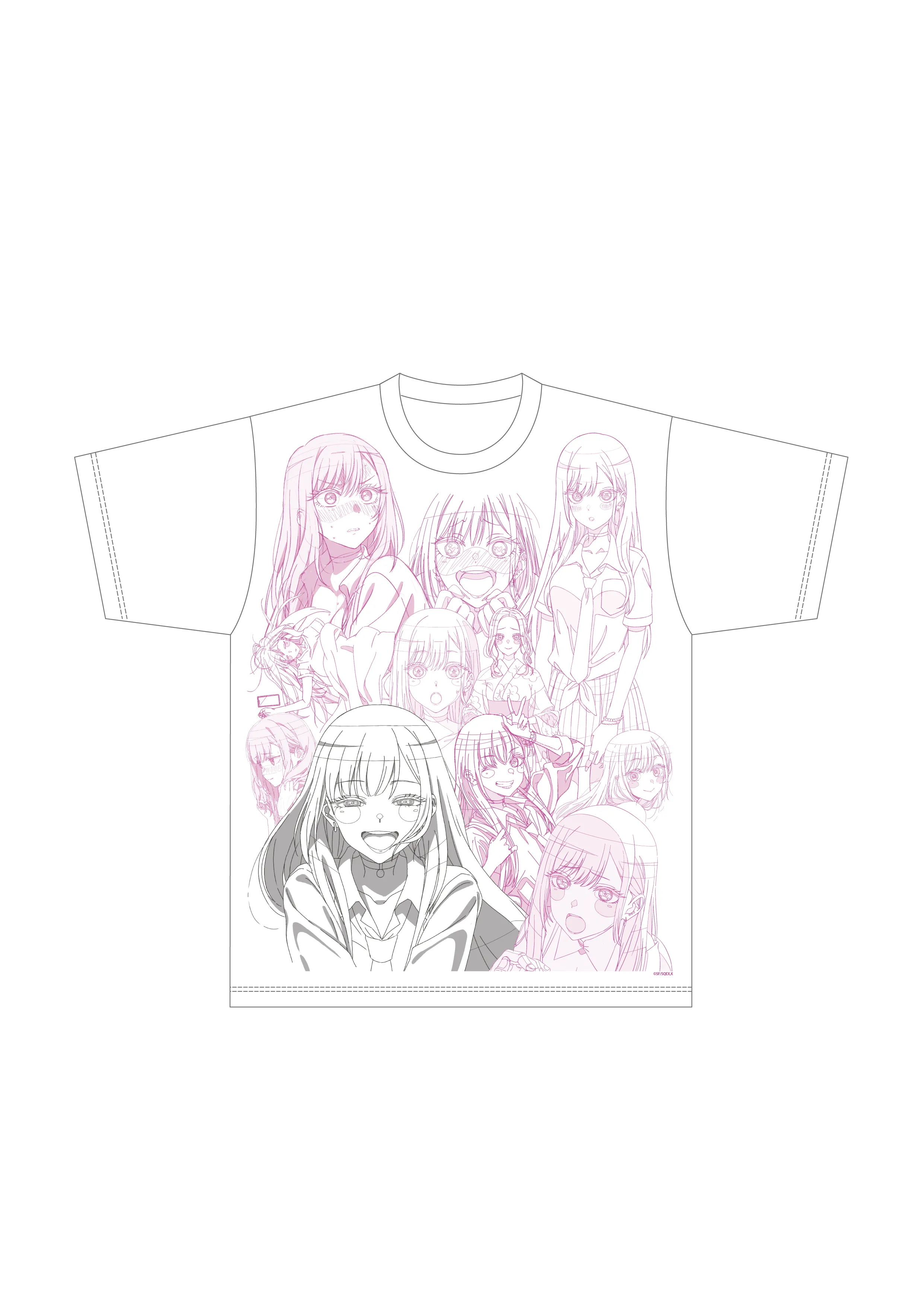 (Goods - Shirt) My Dress-Up Darling Marin Kitagawa Fan Key Animation Art T-Shirt