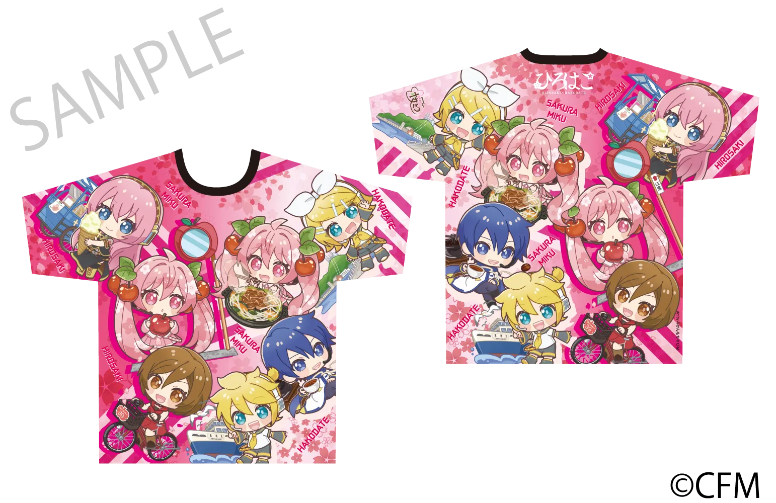 (Goods - Shirt)Sakura Miku  Hirohako Full Graphic T-shirt Hirohako 2025 - Art by Mikanmochi