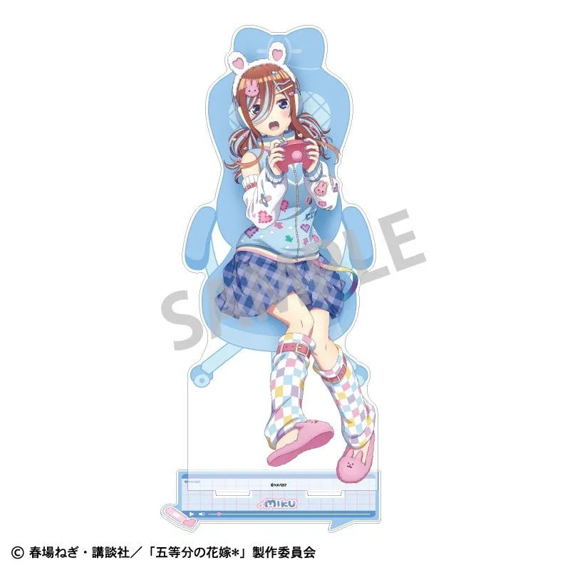 (Goods - Stand Pop) The Quintessential Quintuplets BIGAcrylic Stand Miku Nakano/Streamer Roleplay[animate Exclusive]