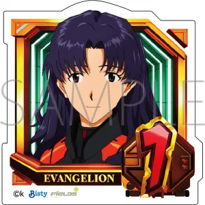 (Goods - Sticker) Evangelion Die-cut Sticker Normal Pattern (1. Misato Katsuragi), Pachinko Shin Evangelion