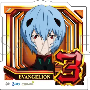 (Goods - Sticker) Evangelion Die-cut Sticker Normal Pattern (3. Rei Ayanami (tentative name)), Pachinko Shin Evangelion