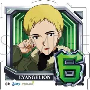 (Goods - Sticker) Evangelion Die-cut Sticker Normal Pattern (6. Ritsuko Akagi), Pachinko Shin Evangelion