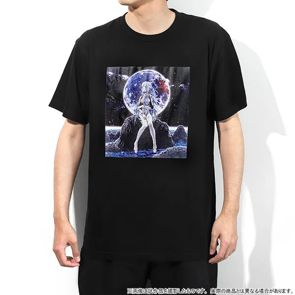 (Goods - T-shirt) Evangelion T-shirt Rei Ayanami (Long Hair)(Black, Free Size), Pachinko Shin Evangelion