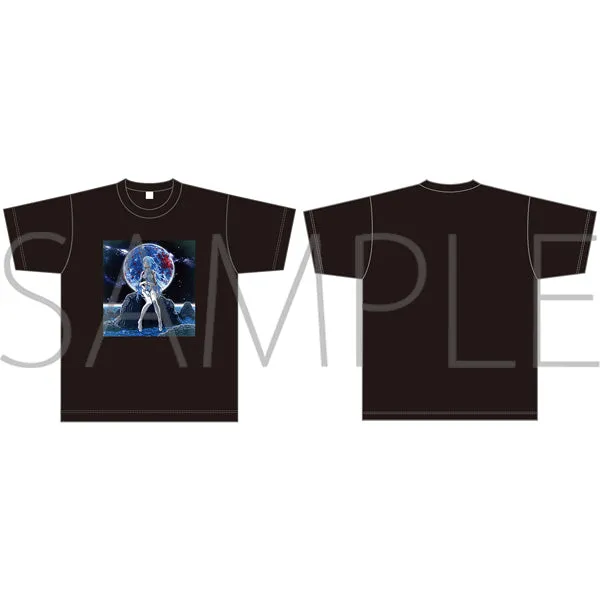 (Goods - T-shirt) Evangelion T-shirt Rei Ayanami (Long Hair)(Black, Free Size), Pachinko Shin Evangelion