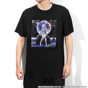 (Goods - T-shirt) Evangelion T-shirt Rei Ayanami (Long Hair)(Black, Free Size), Pachinko Shin Evangelion