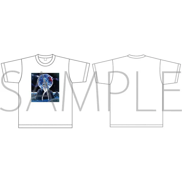 (Goods - T-shirt) Evangelion T-shirt Rei Ayanami (Long Hair)(White, Free Size), Pachinko Shin Evangelion