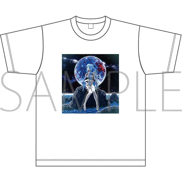 (Goods - T-shirt) Evangelion T-shirt Rei Ayanami (Long Hair)(White, Free Size), Pachinko Shin Evangelion