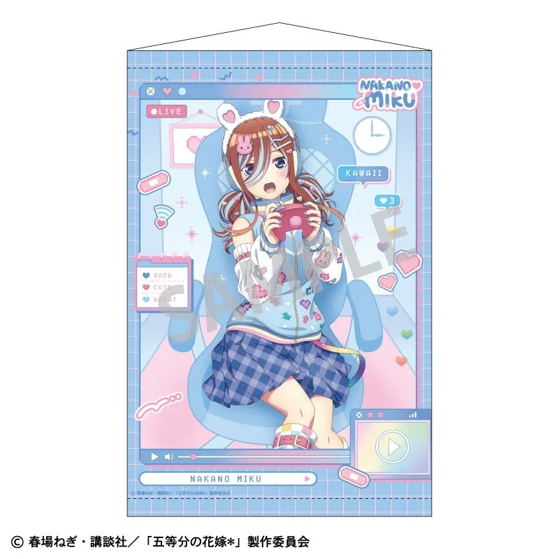(Goods - Tapestry) The Quintessential Quintuplets B2 Tapestry Miku Nakano/Streamer Role-play (animate Advance Sales)