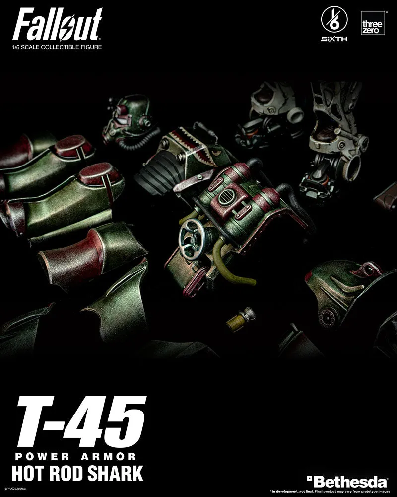 [Pre-order] Fallout - T-45 Hot Rod Shark Power Armor 1/6 Scale Action Figure ThreeZero