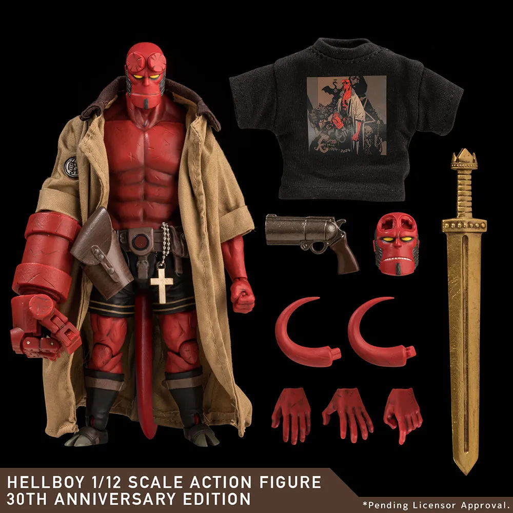 [Pre-order] Hellboy - Hellboy (30th Anniversary Edition) 1/12 Scale Action Figure 1000Toys