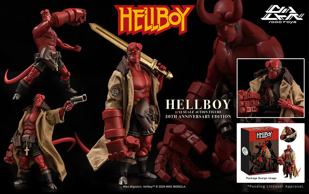 [Pre-order] Hellboy - Hellboy (30th Anniversary Edition) 1/12 Scale Action Figure 1000Toys