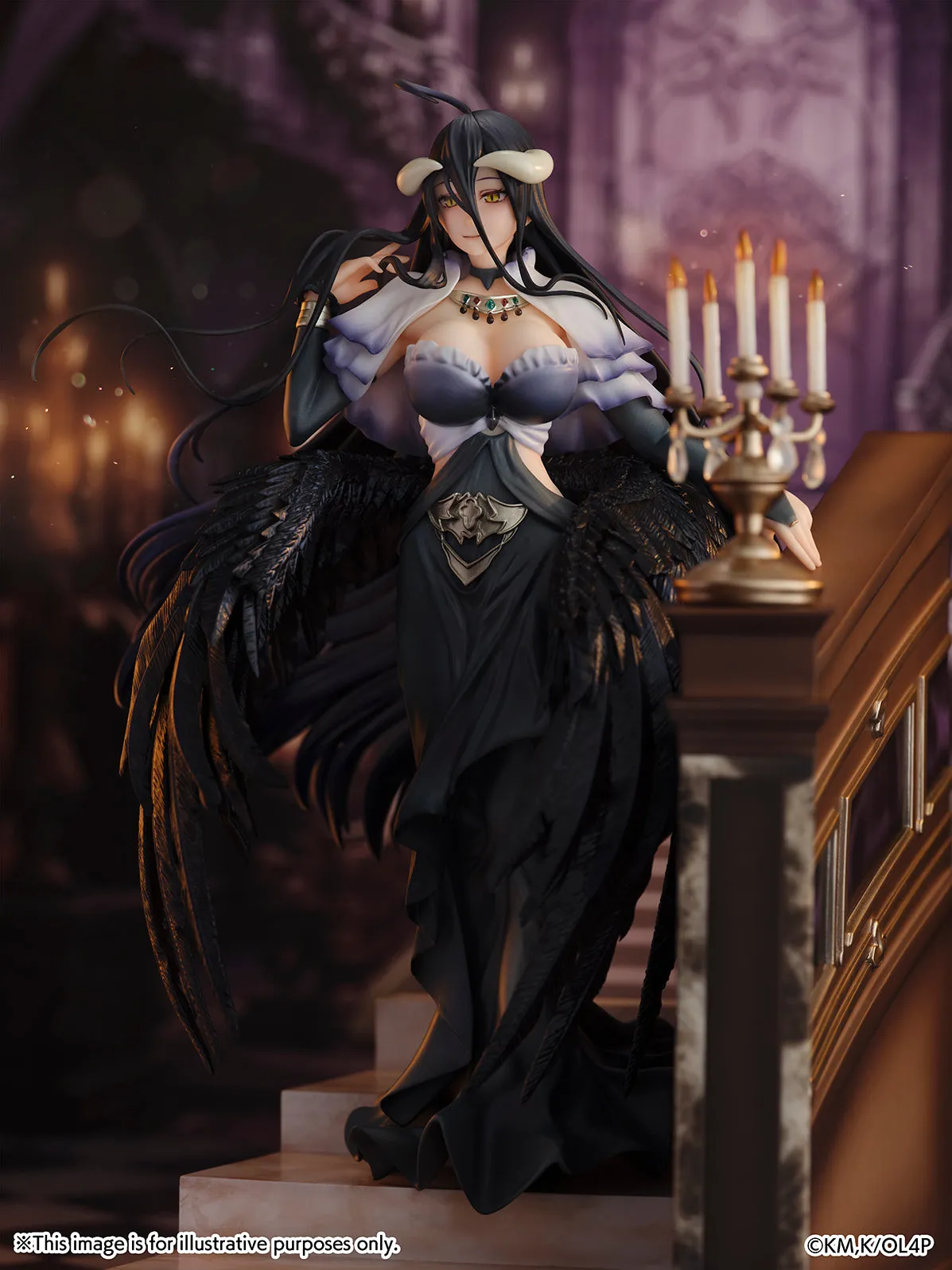 [Pre-order] Overlord - Albedo (Jet Black Dress Ver.) 1/7 Scale Figure CyberZ