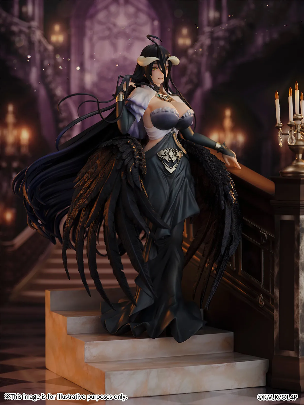 [Pre-order] Overlord - Albedo (Jet Black Dress Ver.) 1/7 Scale Figure CyberZ