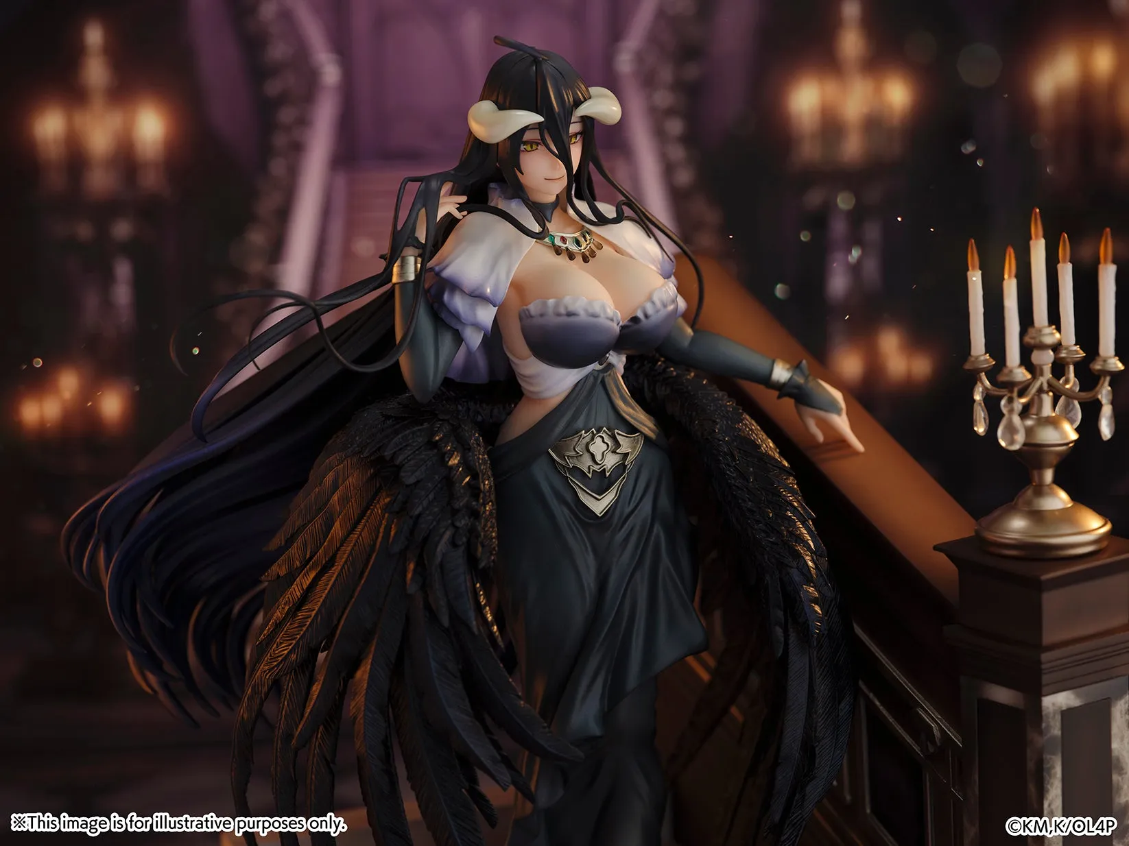 [Pre-order] Overlord - Albedo (Jet Black Dress Ver.) 1/7 Scale Figure CyberZ