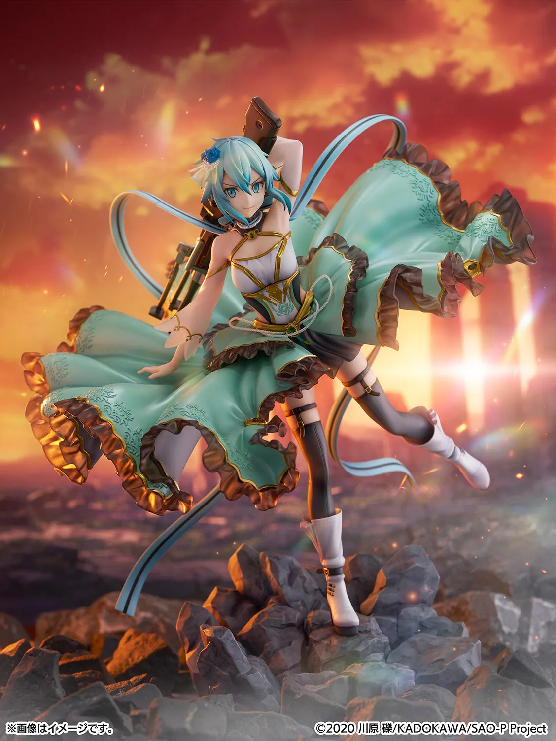 [Pre-order] Sword Art Online - Sinon (Crystal Dress Ver.) 1/7 Scale Figure CyberZ