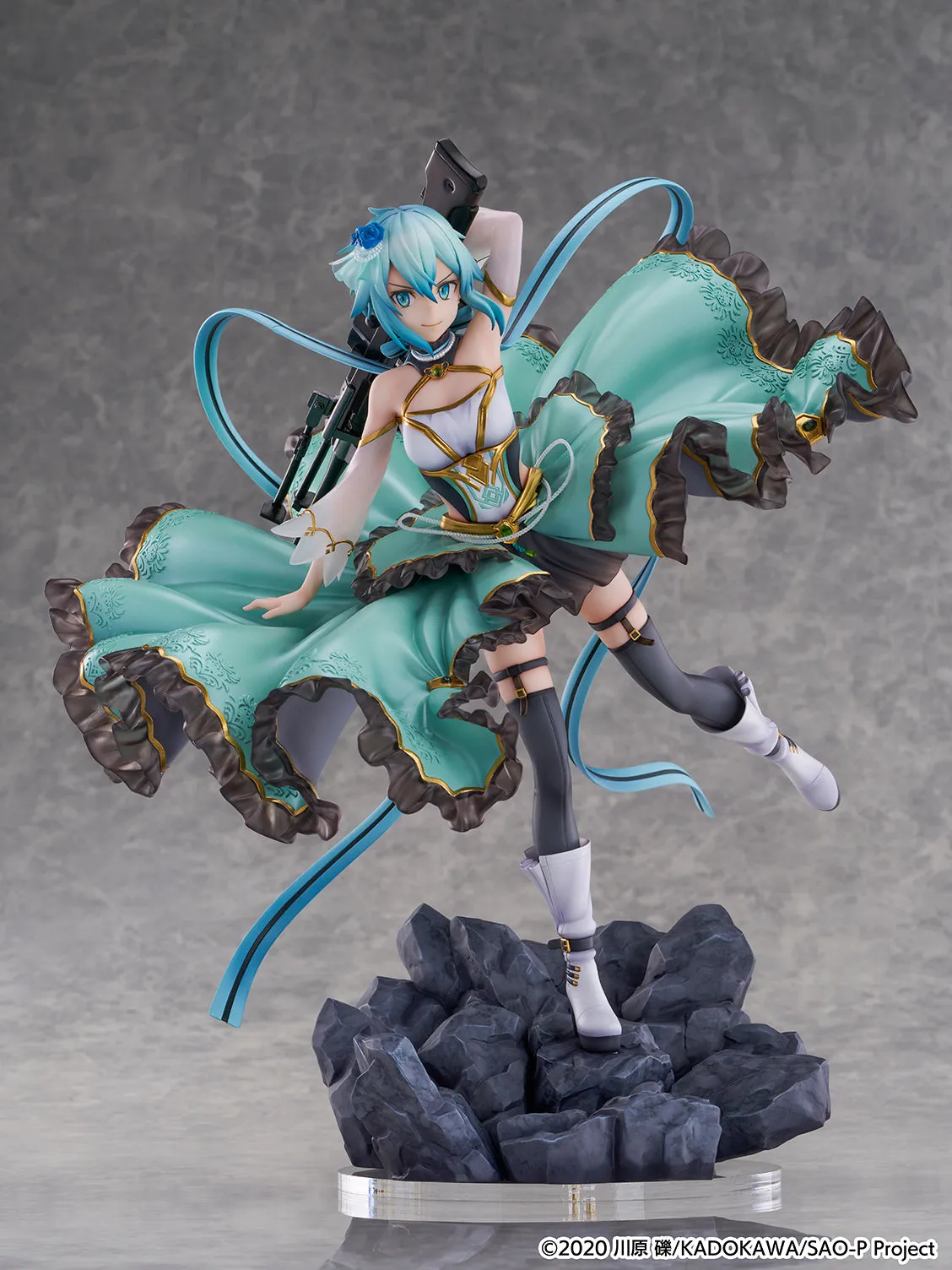 [Pre-order] Sword Art Online - Sinon (Crystal Dress Ver.) 1/7 Scale Figure CyberZ